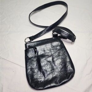 HOBO The Original Black Leather Crossbody Bag